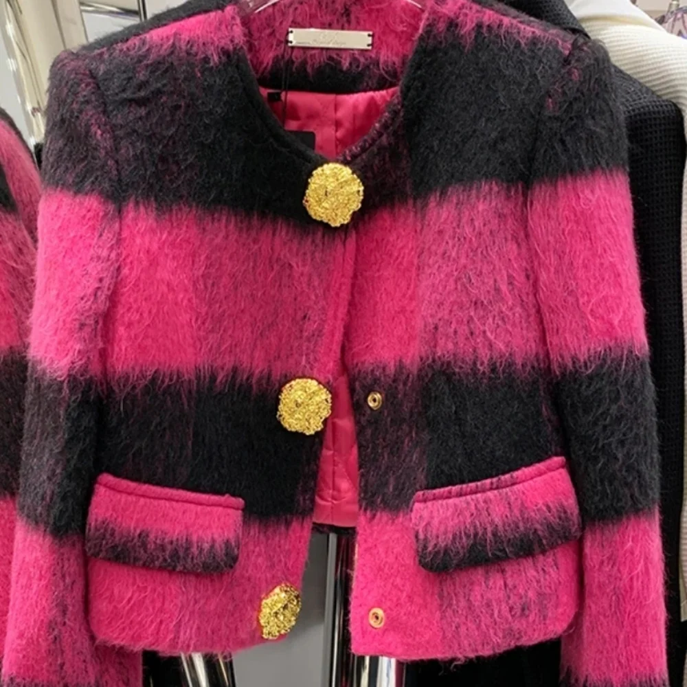 Pink Cropped Blazer - Picture 1 of 5